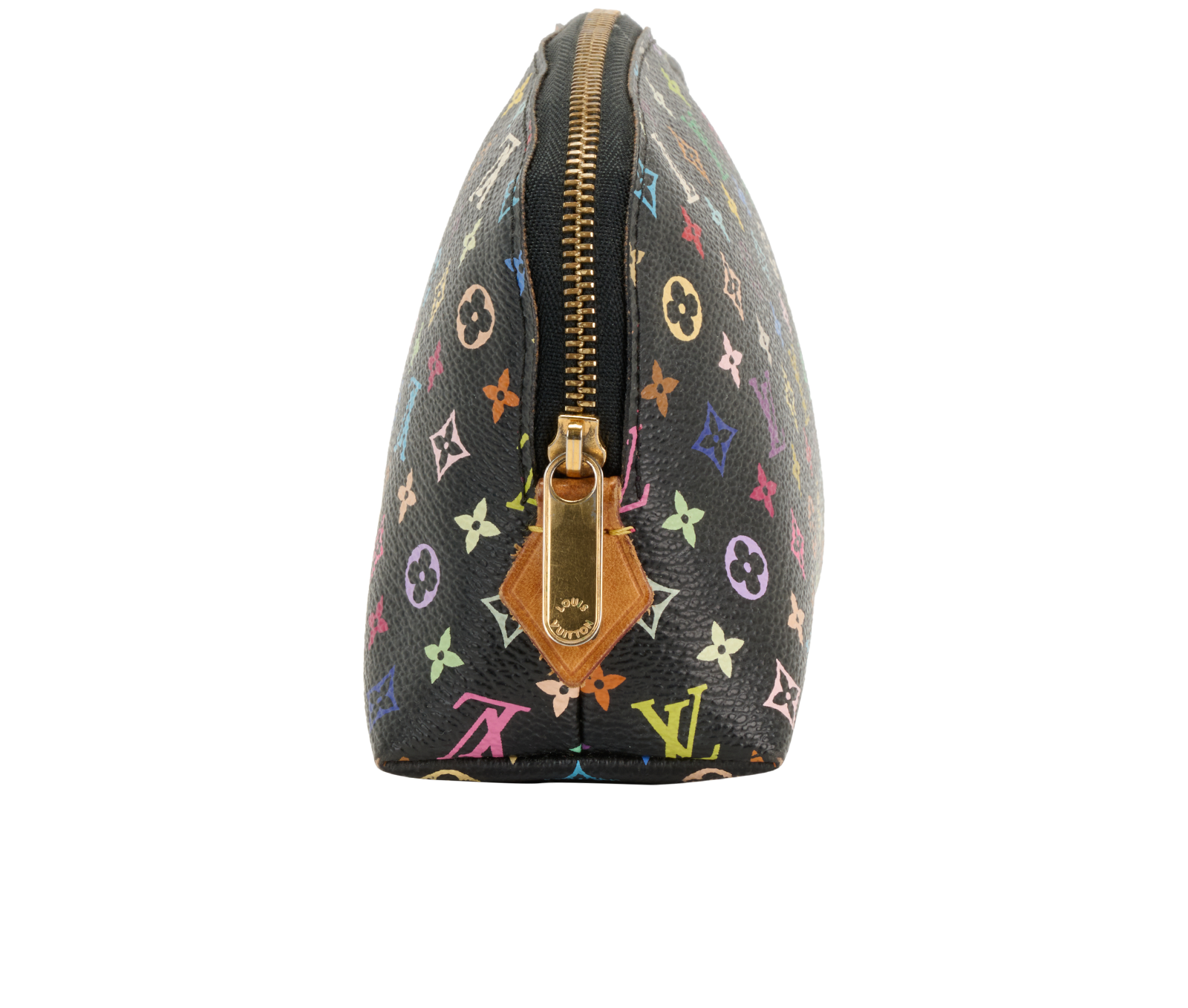 Louis Vuitton Takashi Murakami Cosmetic Pouch, &pound;450, Accessories, Black, Canvas, Side view